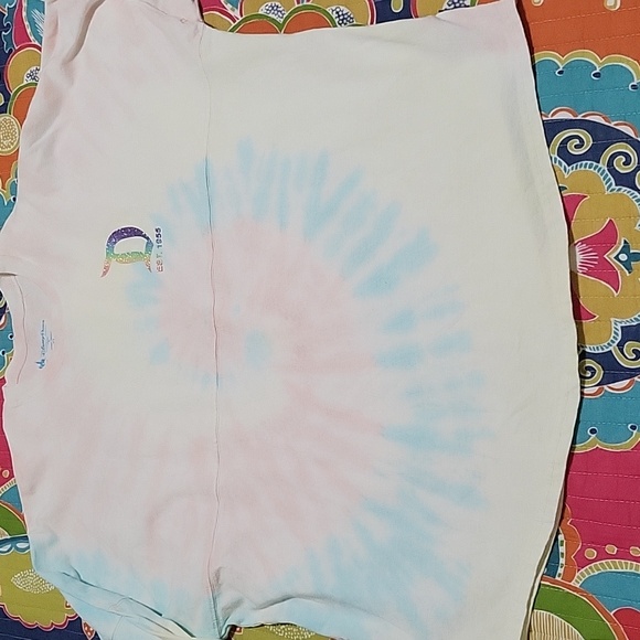 Disney Parks Disneyland Pastel Tie Dye Spirit Jersey with Glittered Letters XL - Picture 2 of 15